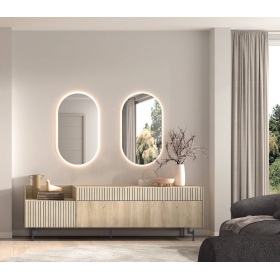 Mueble aparador con espejos comedor moderno de Kazzano colección New Royal 201-B