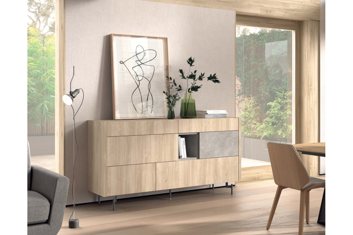 Mueble aparador moderno de comedor de Kazzano colección New Royal 220
