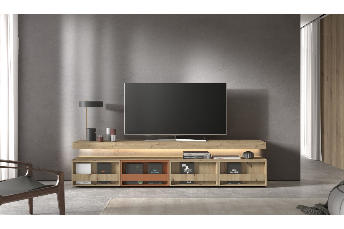 Mueble de TV moderno de comedor Kazzano colección New Royal 015