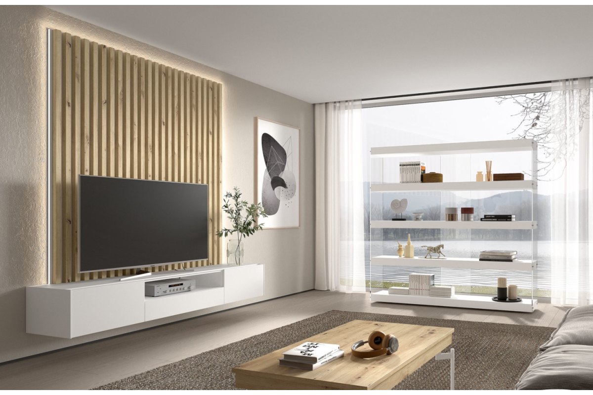Mueble de TV moderno de comedor Kazzano colección New Royal 025
