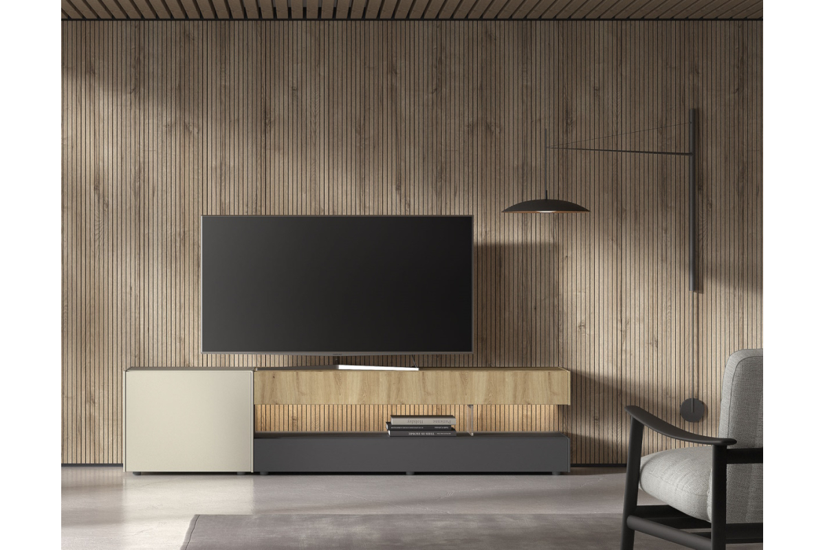 Mueble de TV moderno de comedor Kazzano colección New Royal 095