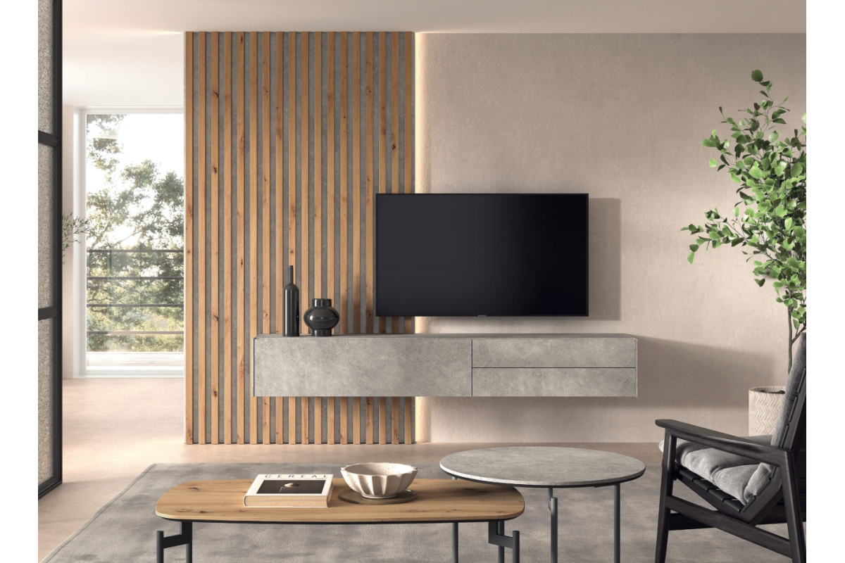 Mueble de TV moderno de comedor Kazzano colección New Royal 202