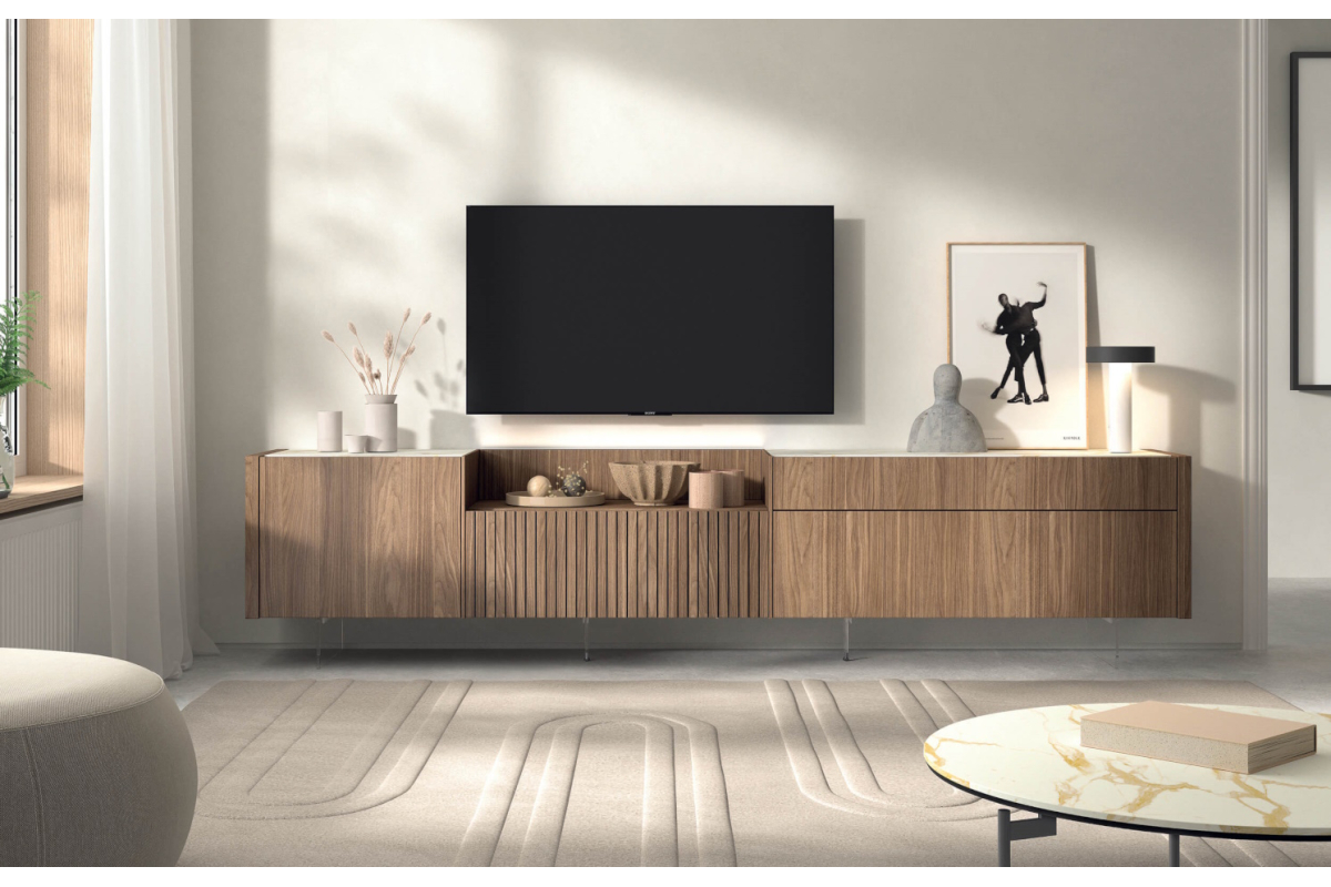 Mueble de TV moderno de comedor Kazzano colección New Royal 215