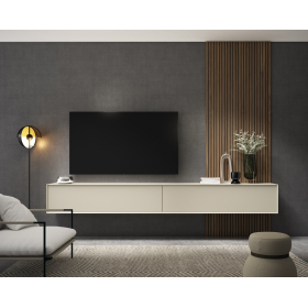 Mueble de televisión con panel de salón moderno de Bocubi Mobiliario colección Ilusion Day 08