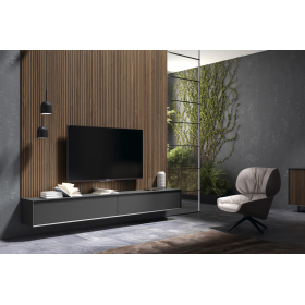 Mueble de televisión con panel de salón moderno de Bocubi Mobiliario colección Ilusion Day 06