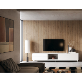 Mueble de televisión con panel de salón moderno de Bocubi Mobiliario colección Ilusion Day 31