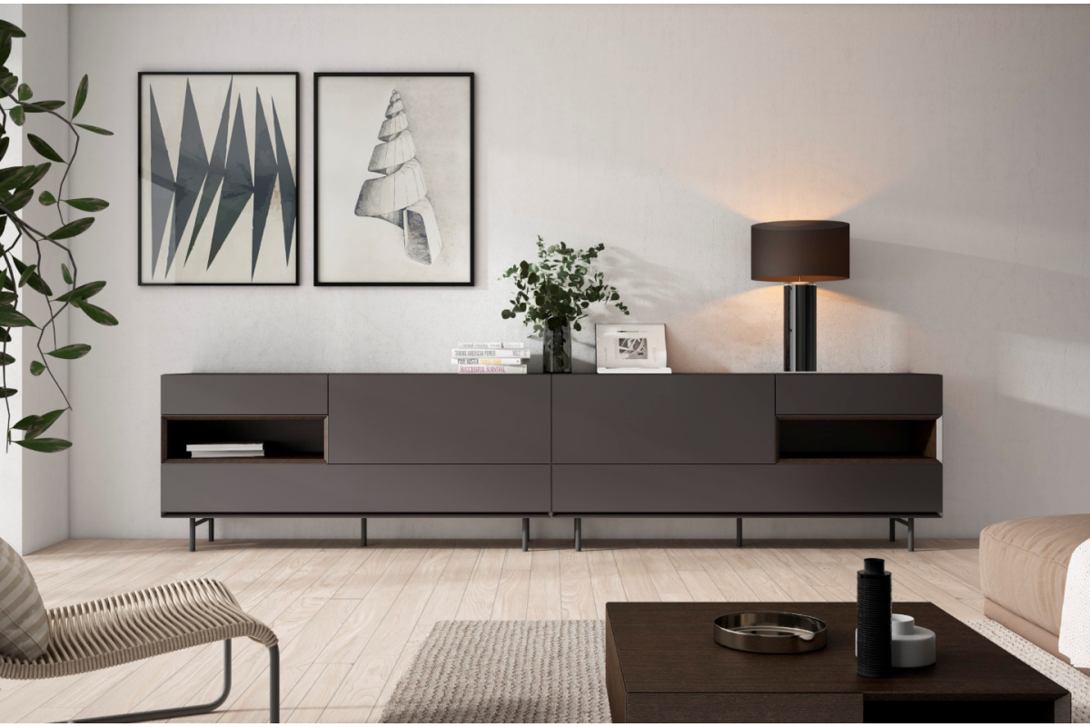 Mueble aparador con diseño moderno de salón de A. Britos colección Ideas 707
