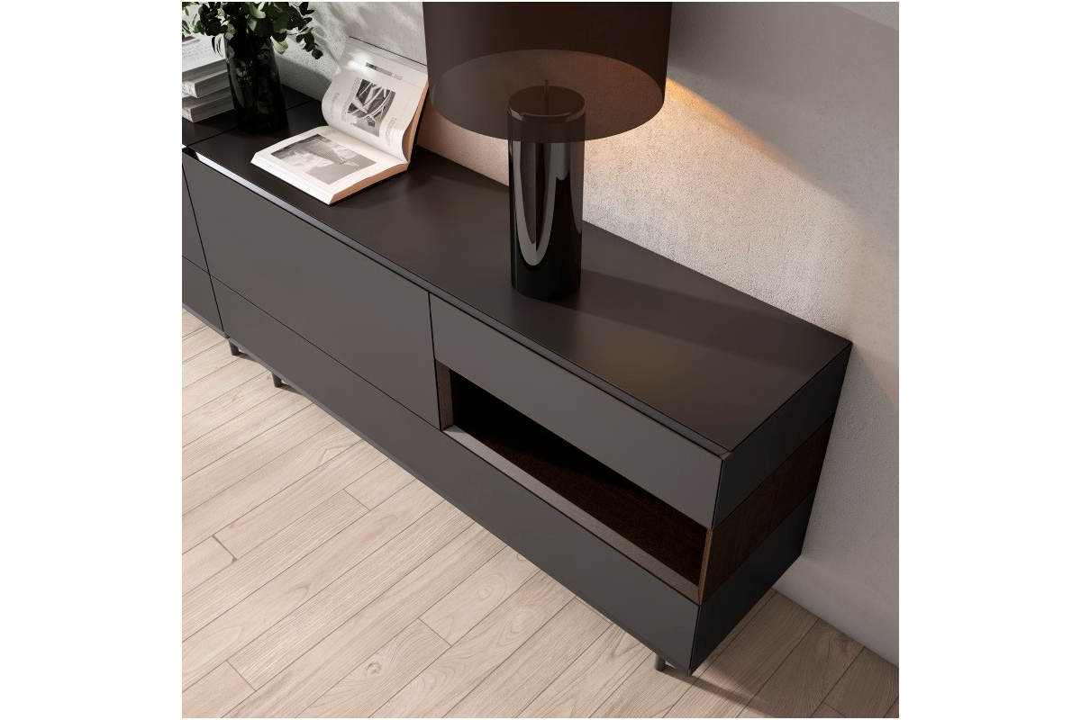 Detalle mueble aparador con diseño moderno de salón A. Britos colección Ideas 707