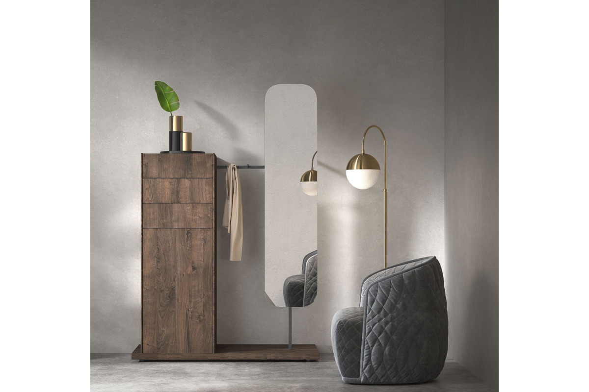 Mueble recibidor moderno con perchero Kazzano New Royal 122