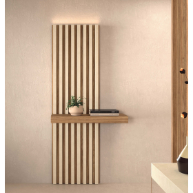 Mueble recibidor moderno con panel alistonado Kazzano New Royal 230