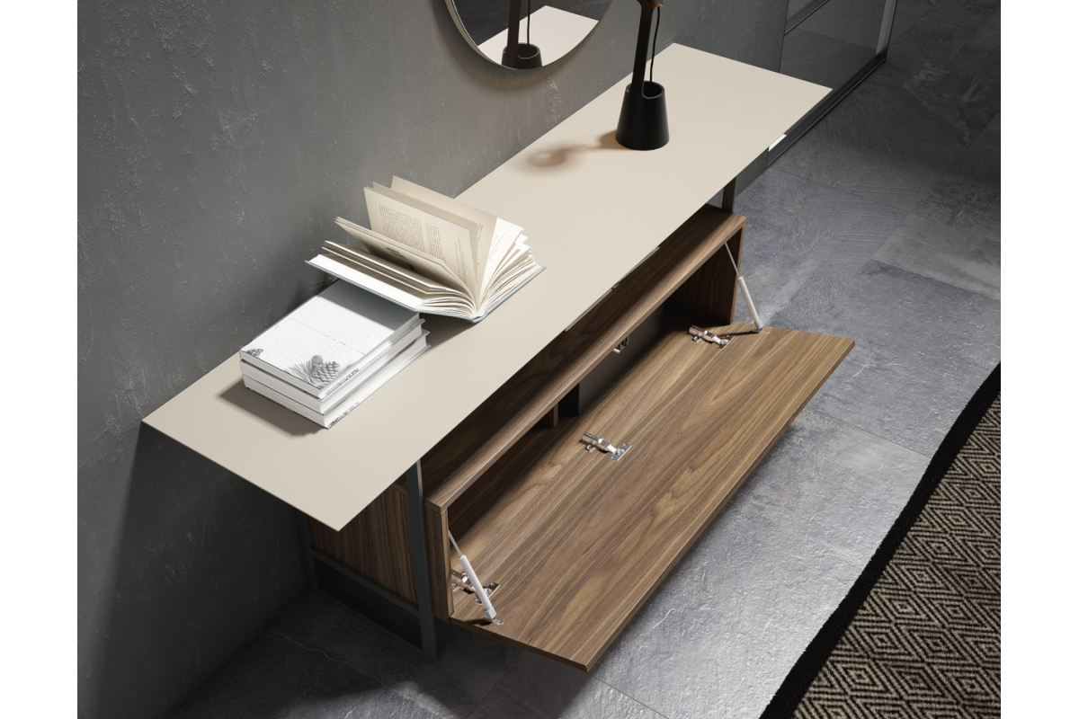 Detalle mueble recibidor moderno Bocubi Mobiliario Ilusion Brave 51