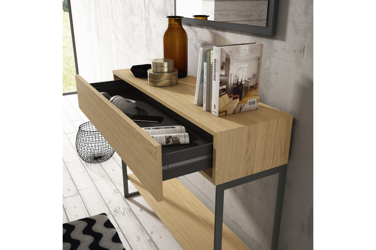 Detalle mueble recibidor moderno Bocubi Mobiliario Ilusion Brave 54