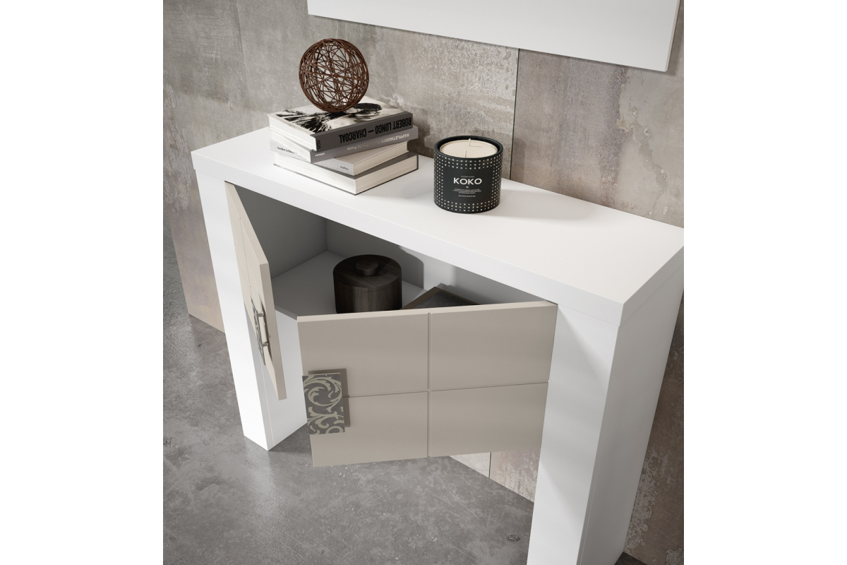 Detalle mueble recibidor moderno Bocubi Mobiliario Ilusion Brave 79