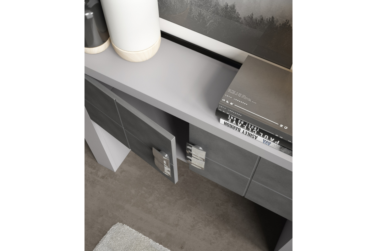 Detalle mueble recibidor moderno Bocubi Mobiliario Ilusion Brave 78