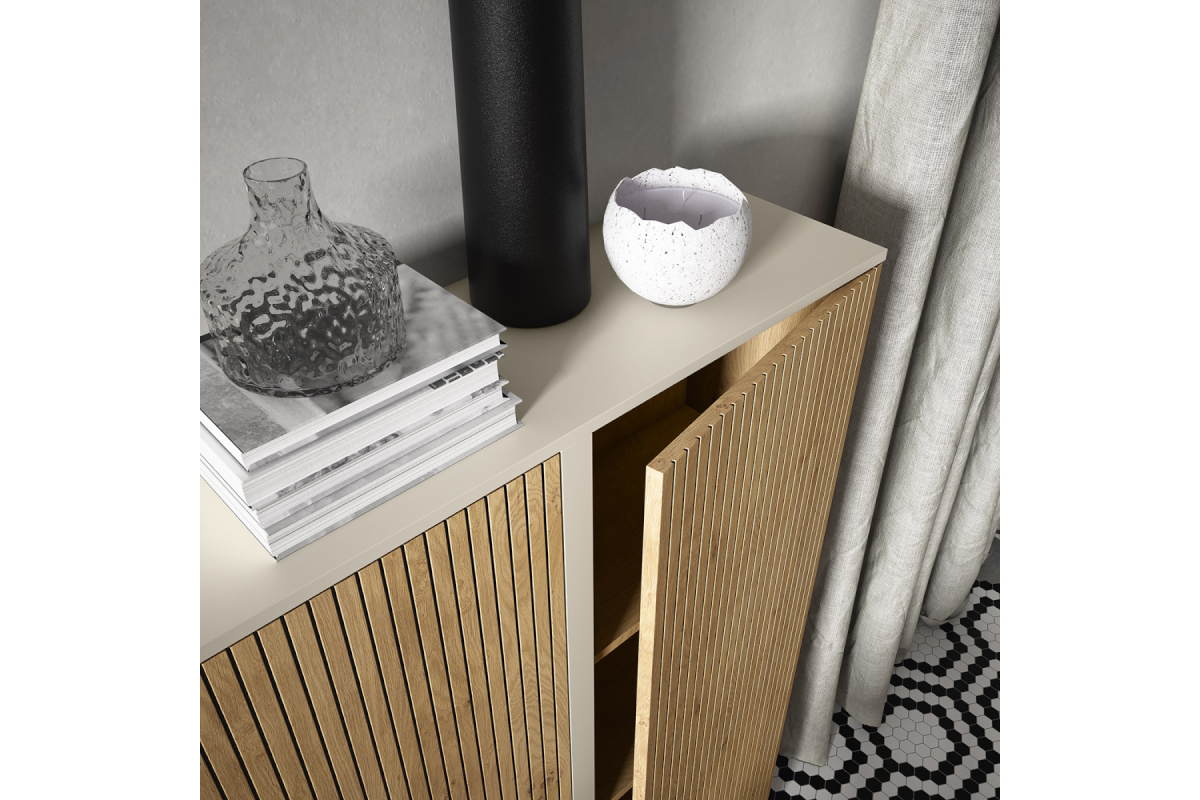 Detalle mueble zapatero moderno Bocubi Mobiliario Ilusion Brave 35