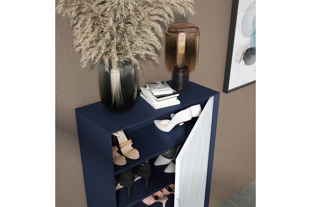Detalle mueble zapatero moderno Bocubi Mobiliario Ilusion Brave 40