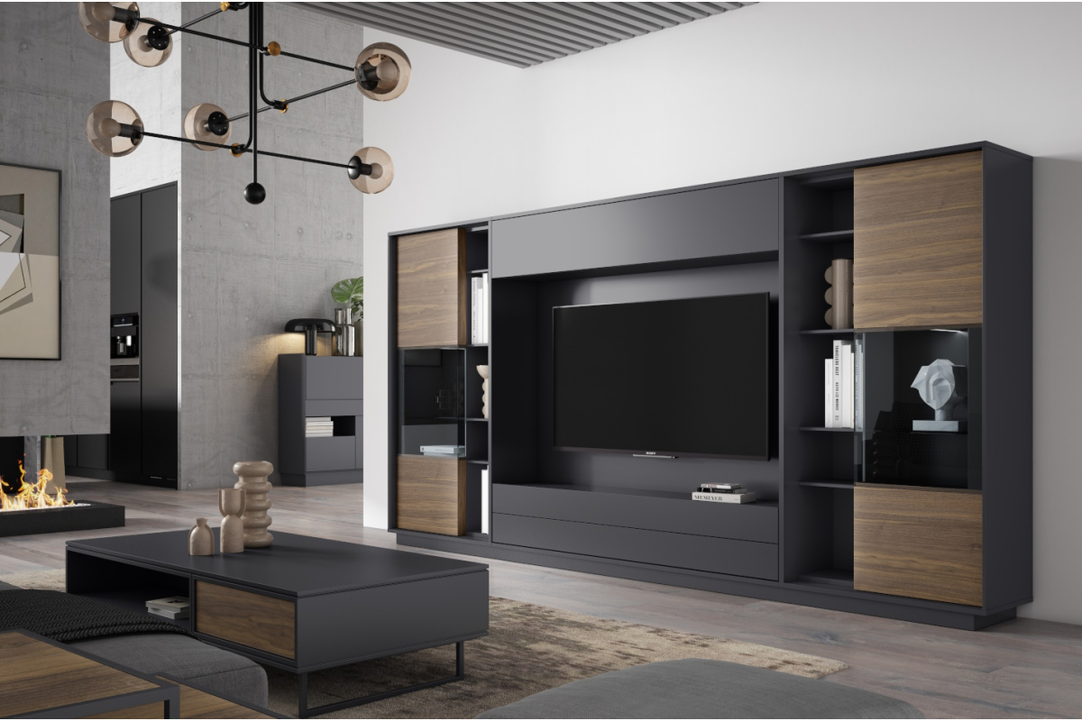 Mueble de comedor librería moderno de A. Britos colección Ideas 731