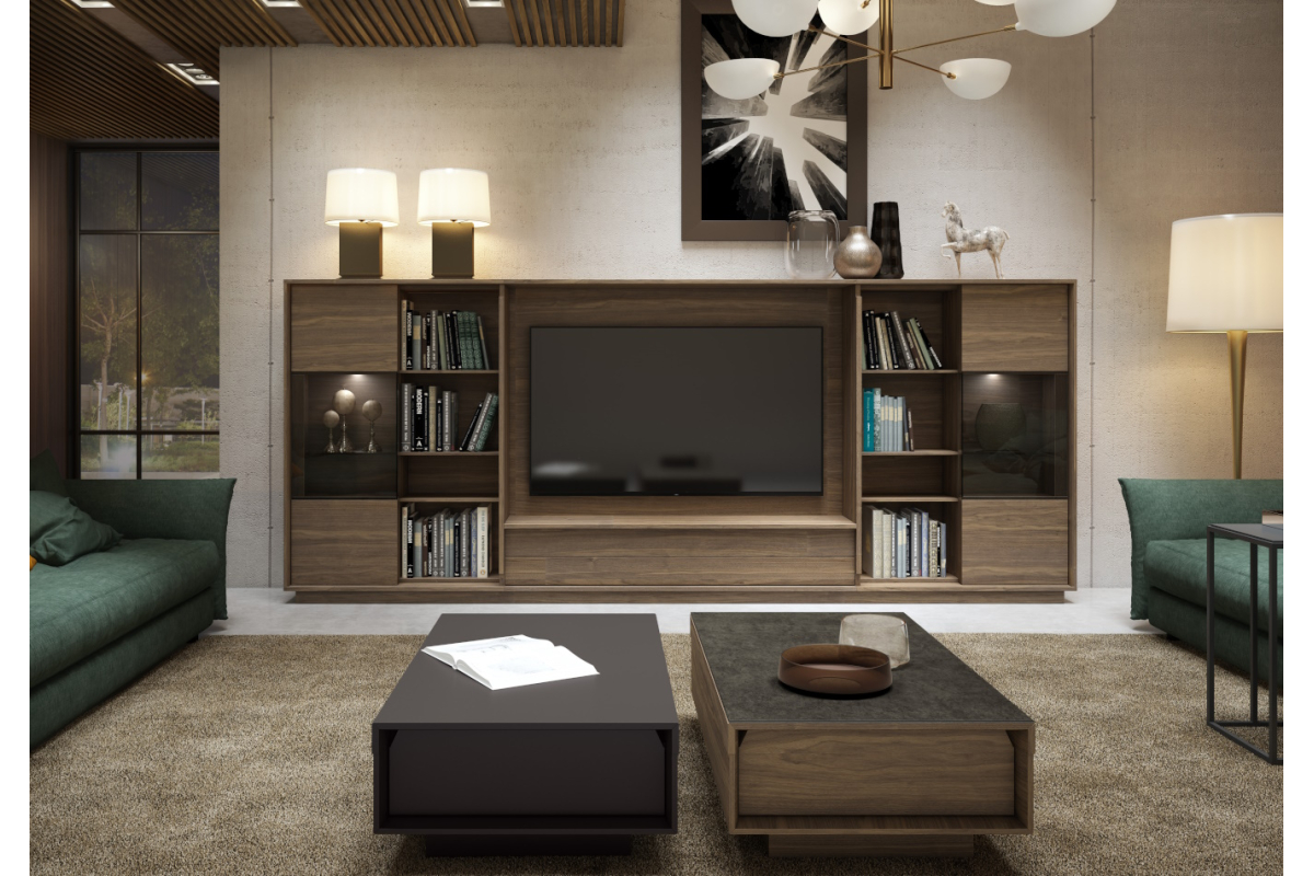 Mueble de comedor librería moderno de A. Britos colección Ideas 732