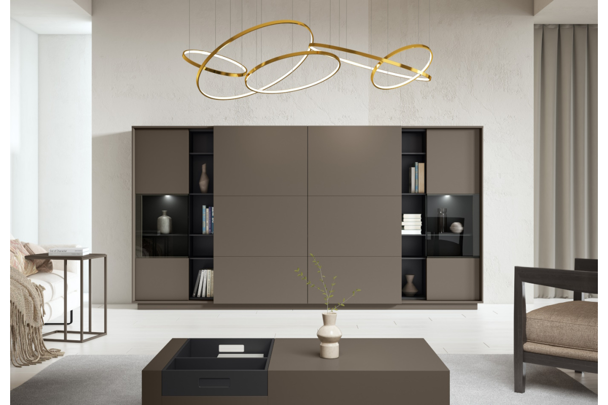 Mueble de comedor librería moderno de A. Britos colección Ideas 739