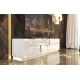 Mueble televisión moderno con luz de salón de Franco Furniture colección Luxury 03