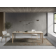 Detalle mesa de comedor extensible con diseño moderno modelo Geo de Indesan