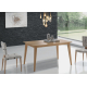 Mesa de comedor extensible con diseño moderno modelo Nordic de Indesan