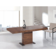 Mesa de comedor extensible y columna central con diseño moderno modelo Intempo de Indesan