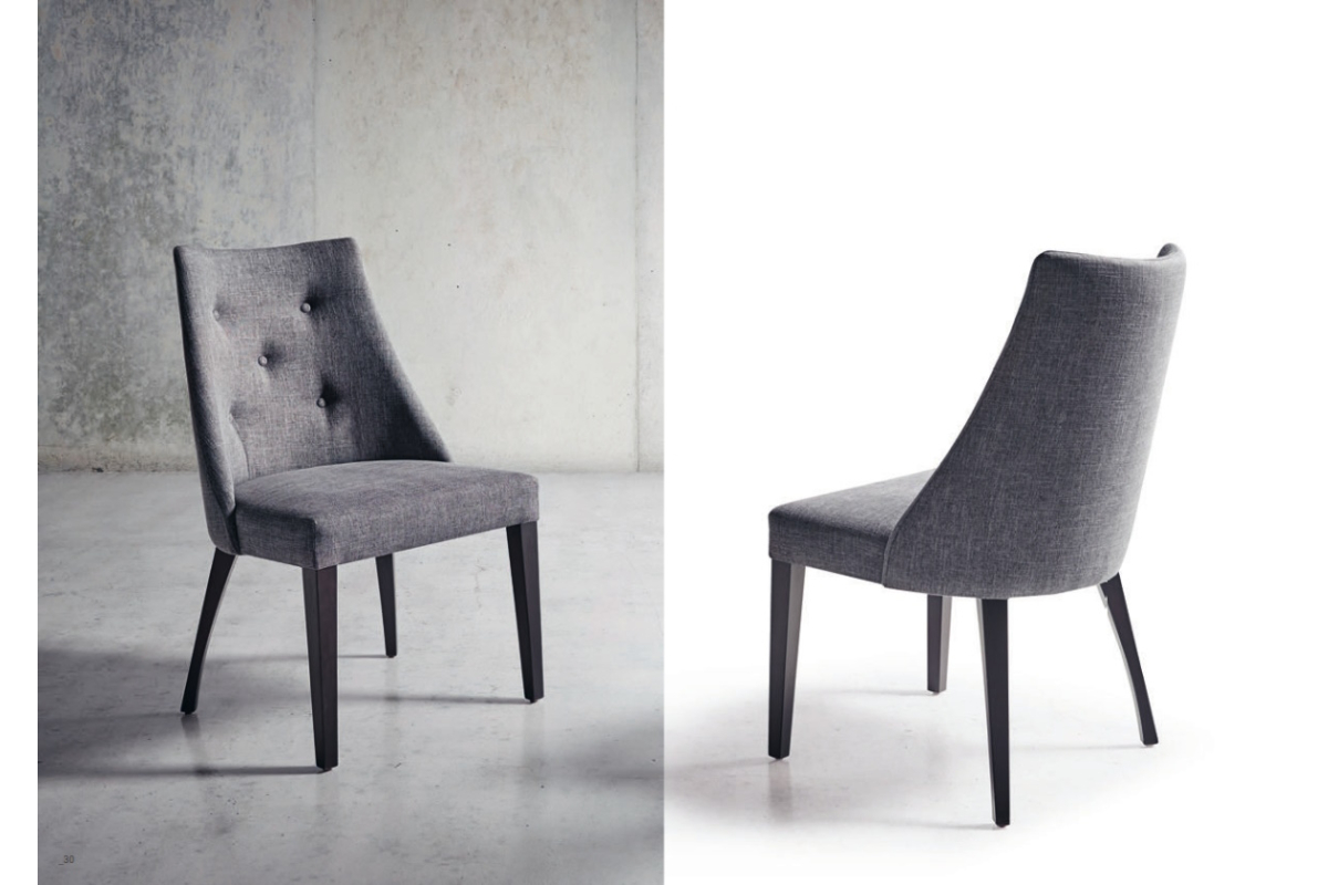 silla tapizada moderna de comedor modelo Florida capitoné de Funcional Mobiliario Altair.jpg