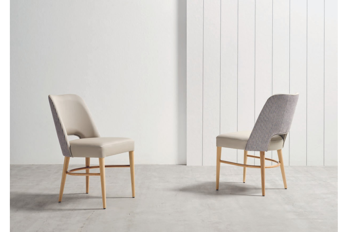 silla tapizada moderna de comedor modelo Inca de Funcional Mobiliario Altair