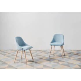 silla tapizada moderna de comedor modelo Luisa de Funcional Mobiliario Altair