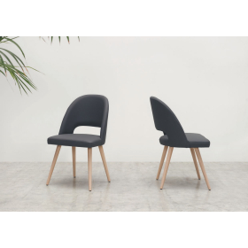 Silla tapizada moderna de comedor modelo Miranda de Funcional Mobiliario Altair
