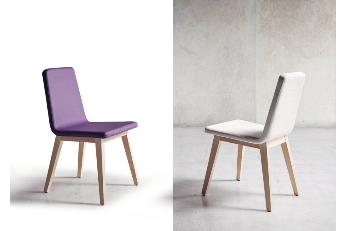 Silla tapizada moderna de comedor modelo Raina de Funcional Mobiliario Altair