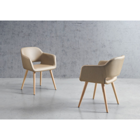 Sillón tapizado moderno de comedor modelo Brando de Funcional Mobiliario Altair
