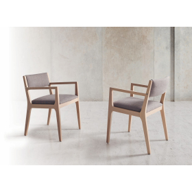 Sillón tapizado moderno de comedor modelo Inou de Funcional Mobiliario Altair