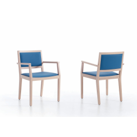 Sillón tapizado moderno de comedor modelo Kenia de Funcional Mobiliario Altair