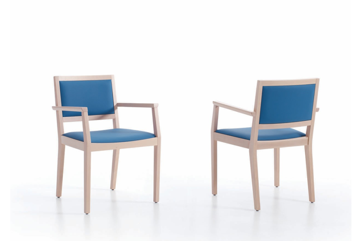 Sillón tapizado moderno de comedor modelo Kenia de Funcional Mobiliario Altair