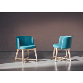 Sillón tapizado moderno de comedor modelo Marlon de Funcional Mobiliario Altair