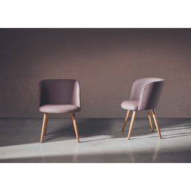 Sillón tapizado moderno de comedor modelo Oscar de Funcional Mobiliario Altair