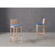 Taburete cocina madera moderno modelo Cleo de comedor de Funcional Mobiliario Altair.jpg