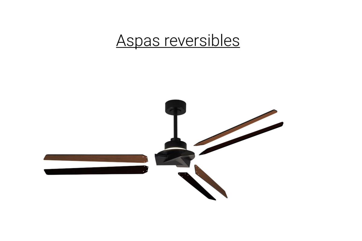 Ventilador de techo colección Brisa con aspas reversible 8723 de Mantra Iluminación