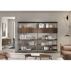 Mueble librería o estantería moderna de Kazzano colección New Royal 104