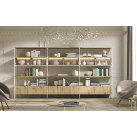 Mueble librería o estantería moderna de Kazzano colección New Royal 105
