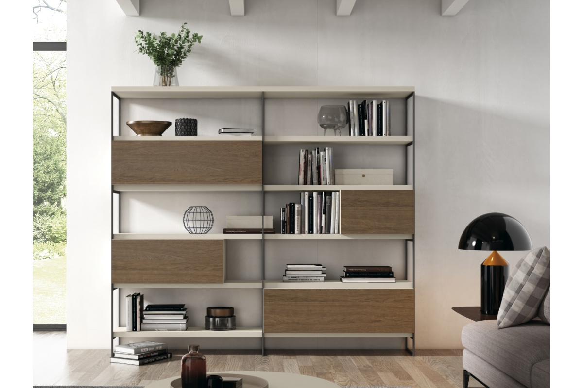 Mueble estantería moderna de Bocubi Mobiliario colección Ilusion Day 26