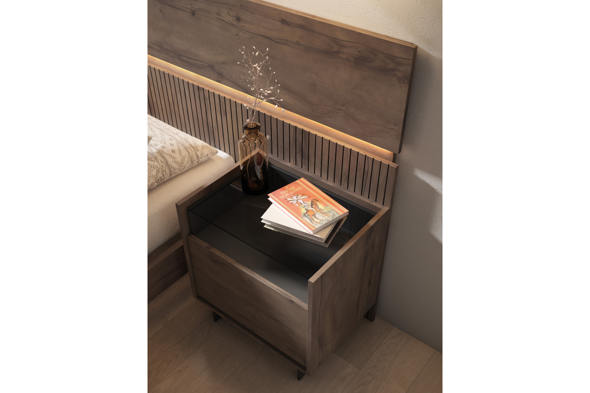 Detalle dormitorio de matrimonio moderno torga mobiliario nativ home 14