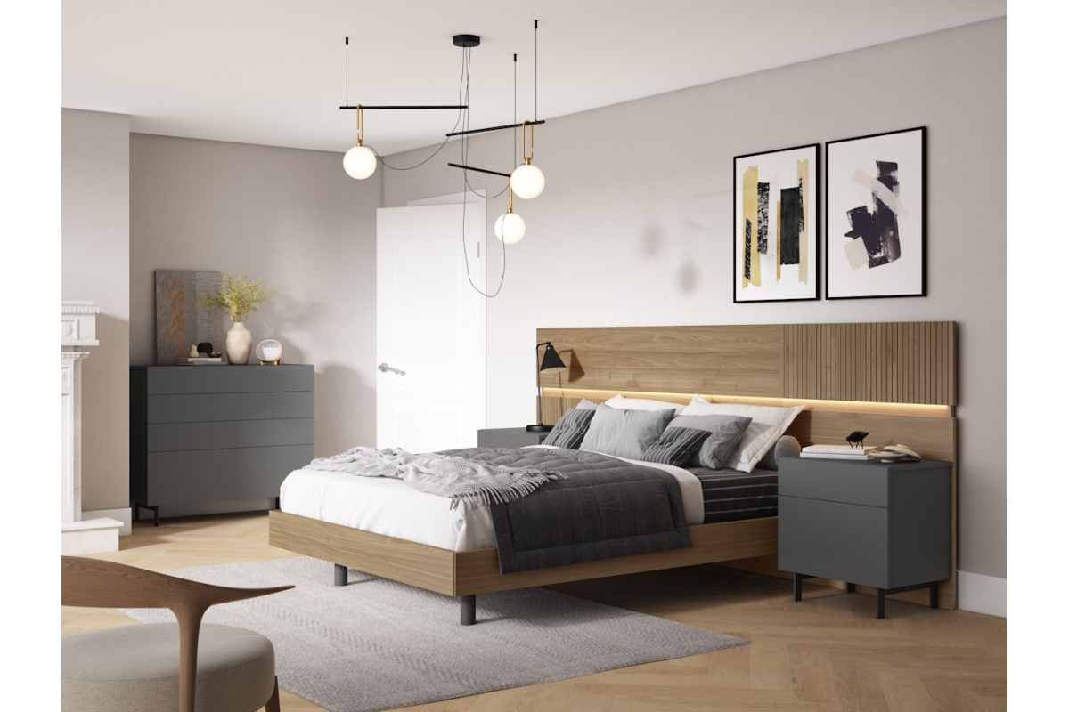 Dormitorio de matrimonio moderno torga mobiliario nativ home 19