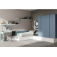Dormitorio juvenil moderno cama individual de Lagrama 29