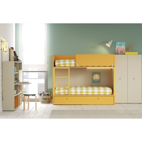 Dormitorio juvenil moderno cama litera de Lagrama 12