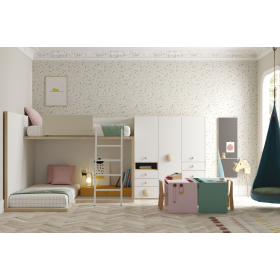 Dormitorio juvenil moderno cama litera de Lagrama 07