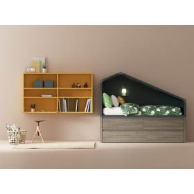 Dormitorio juvenil moderno cama litera de Lagrama 05