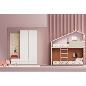 Dormitorio juvenil moderno cama litera de Lagrama 03